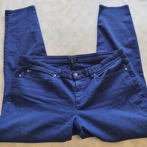 Blue colored cotton jeans by Eileen Fisher, early 2000s, Y2K, size 14